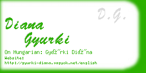 diana gyurki business card